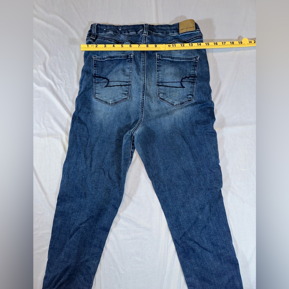 American Eagle • Next Level Stretch • Destroyed Curvy Highest Rise Size 12 short - Picture 8 of 8